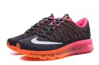 nouvelle vague air max 2016 chaussures femmes nike orange fonce gris